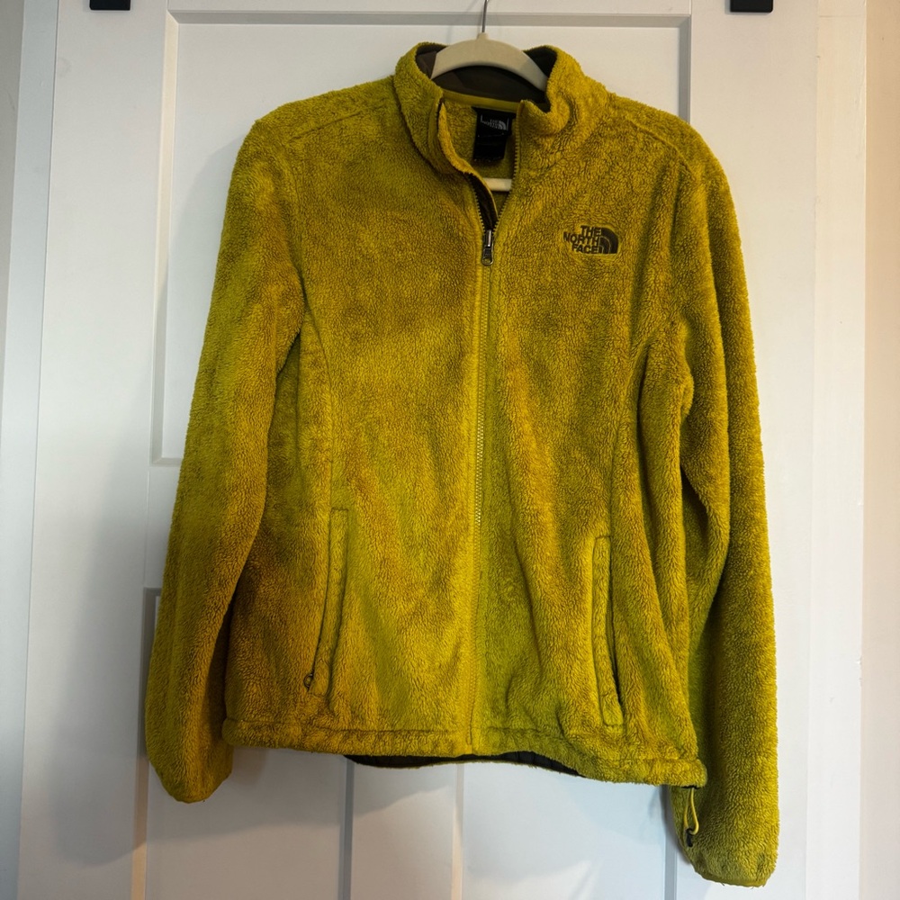 The North Face Women’s Fleece Osito Jacket Yellow Size Medium Full Zip